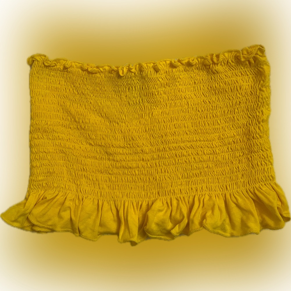ruffled tube top